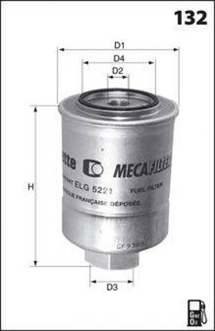 ELG5360 MECAFILTER Фильтр топливный купить в Украина