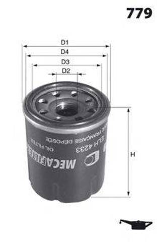 MECAFILTER ELH4259 Фильтр масляный в наличии Кривой Рог
