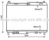 Радиатор водяной FD2441 AVA