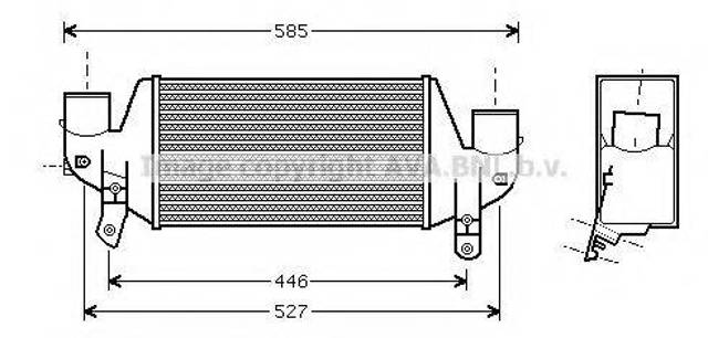 Охладитель наддувочного воздуха FDA4313 AVA
