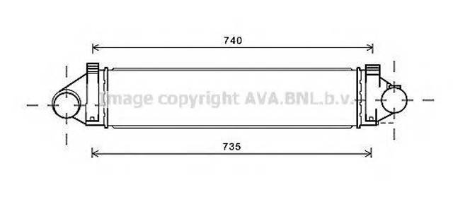 Радиатор интеркуллера FDA4494 AVA