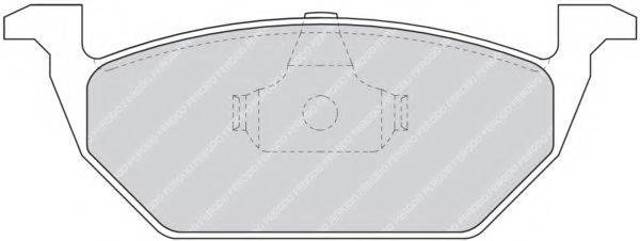 Колодки тормозные передние дисковые FDB1094 FERODO