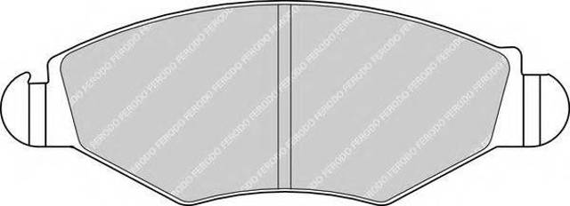 Передние тормозные колодки FDB1378 FERODO