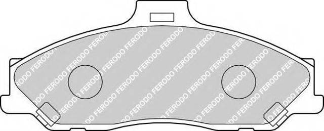 Колодки тормозные передние дисковые FDB1527 FERODO