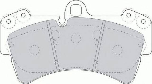 Колодки тормозные передние дисковые FDB1626 FERODO