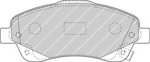 Передние тормозные колодки FDB1648 FERODO