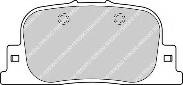 Задние дисковые колодки FDB1686 FERODO