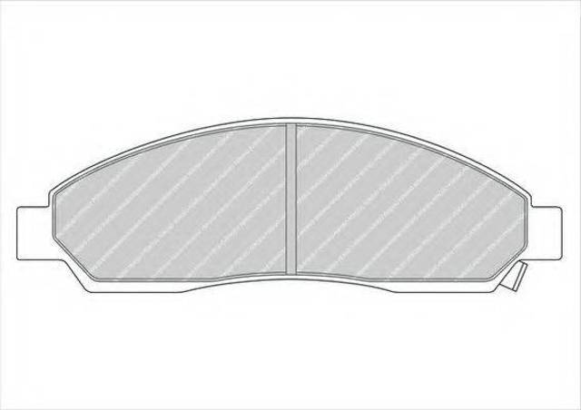 Колодки тормозные FDB1816 FERODO