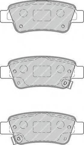 Колодки тормозные задние, дисковые FDB4233 FERODO