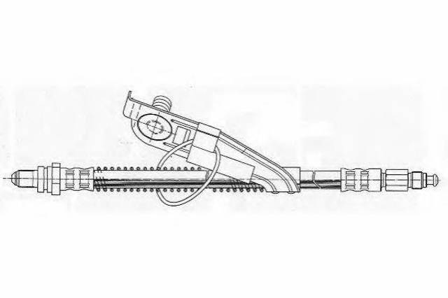 Шланг тормозной передний, левый FHY2284 FERODO