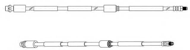 Шланг тормозной передний FHY2857 FERODO