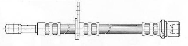 Передний левый тормозной шланг FHY3104 FERODO