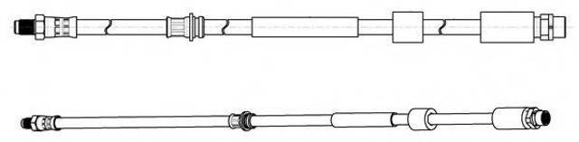 Шланг тормозной передний FHY3285 FERODO
