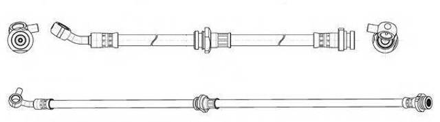 Шланг тормозной левый передний FHY3290 FERODO