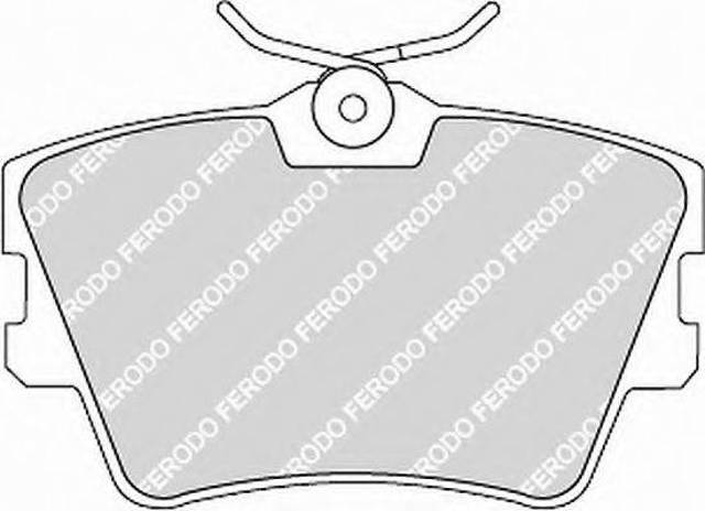 Колодки тормозные задние, дисковые FVR1132 FERODO
