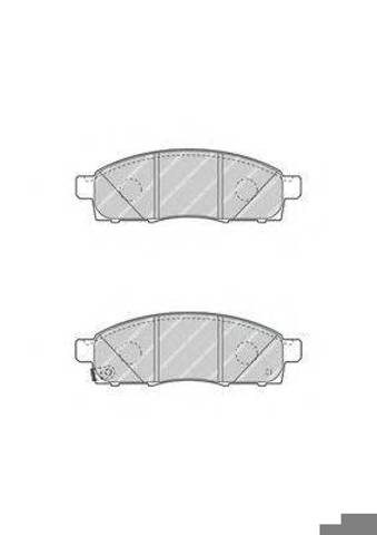 Колодки тормозные передние дисковые FVR4415 FERODO