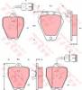 Передние тормозные колодки GDB1162 TRW