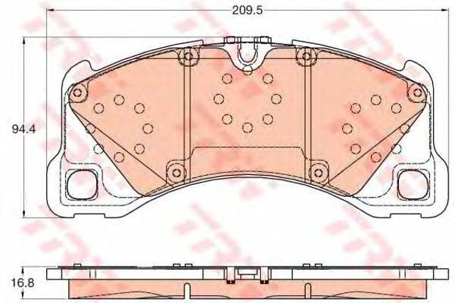 Колодки передние GDB2052 TRW