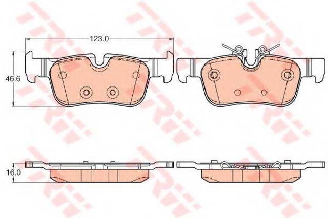 Колодки дисковые  GDB2063 TRW