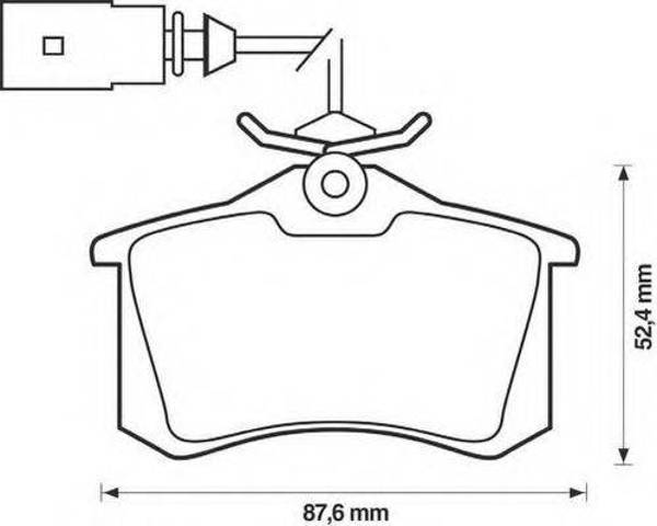 Колодки тормозные GDB2147 TRW