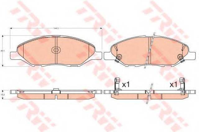 Колодки GDB3577 TRW