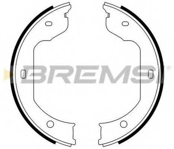 Колодки ручника GF0081 BREMSI