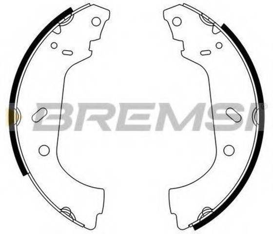 Задние барабанные колодки GF0177 BREMSI