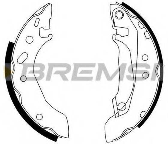 Задние барабанные колодки GF0226 BREMSI