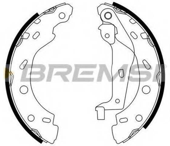 Задние барабанные тормозные колодки GF0308 BREMSI