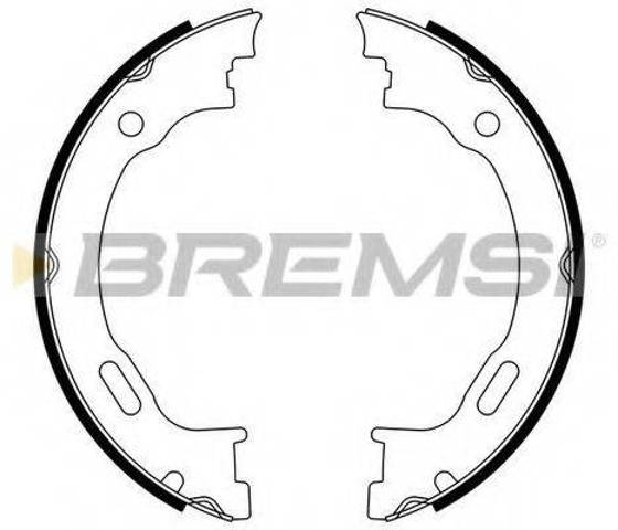 Тормозные колодки стояночного тормоза GF0310 BREMSI