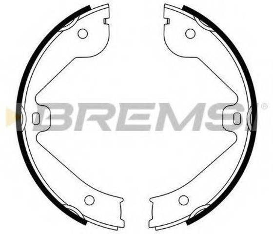 Колодки ручника GF0314 BREMSI