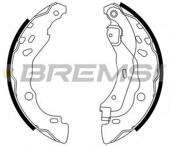 Барабанные тормозные колодки GF0409 BREMSI
