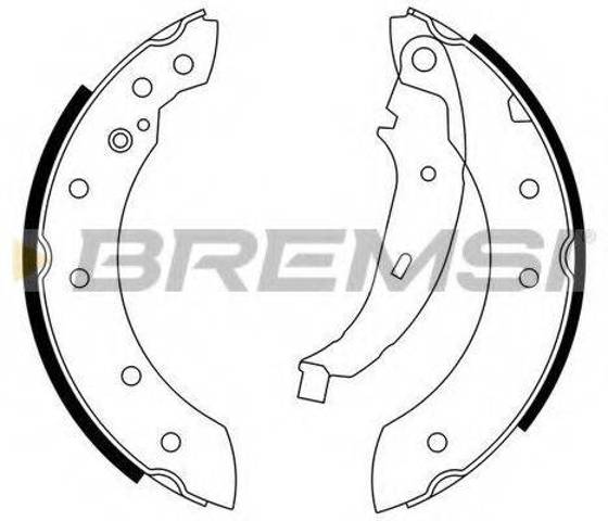Задние барабанные тормозные колодки GF0425 BREMSI