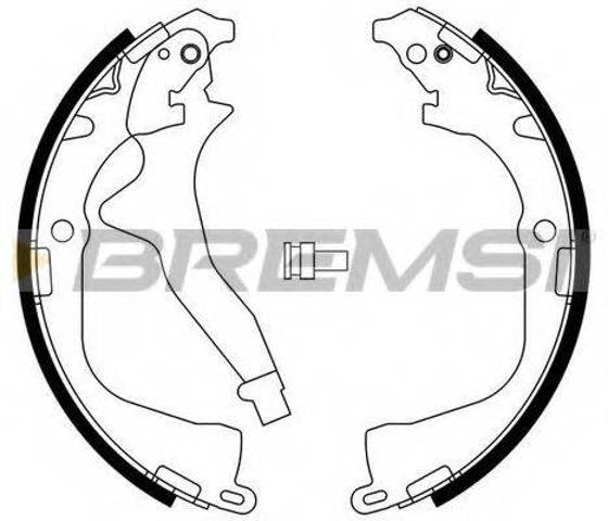 Задние барабанные колодки GF0561 BREMSI