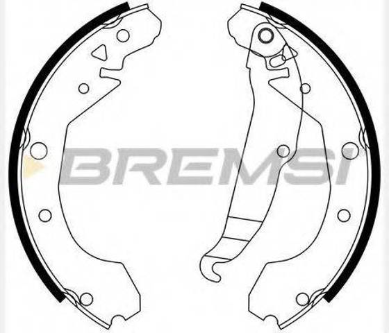 Барабанные тормозные колодки GF0631 BREMSI