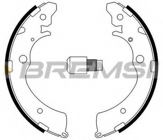 Задние барабанные колодки GF0706 BREMSI
