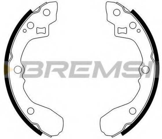 Задние барабанные колодки GF0762 BREMSI