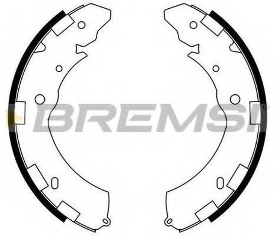 Колодки тормозные задние, барабанные GF0833 BREMSI