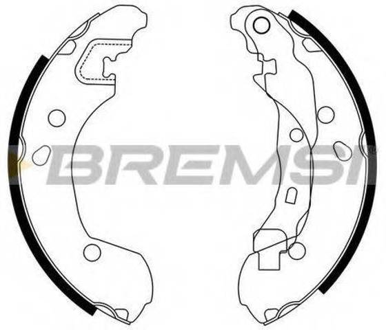Задние барабанные тормозные колодки GF0862 BREMSI
