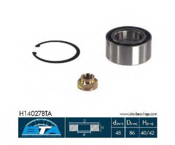 Подшипник передней ступицы H14027BTA BTA