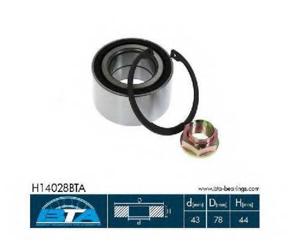 Подшипник передней ступицы H14028BTA BTA