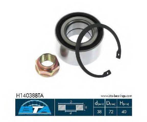 Задний подшипник H14038BTA BTA