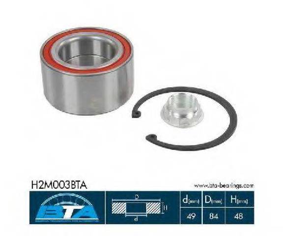 Подшипники задней ступицы H2M003BTA BTA