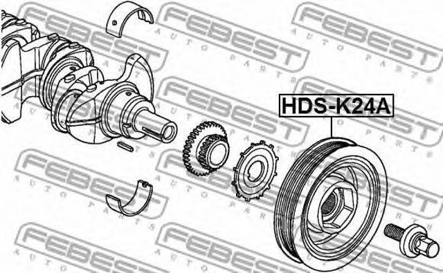 FEBEST HDSK24A Шкив коленвала в наличии Каменское