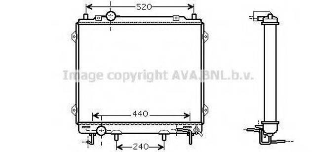 Радиатор водяной HY2146 AVA