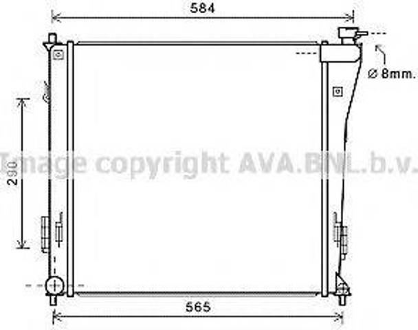 Радиатор HY2303 AVA