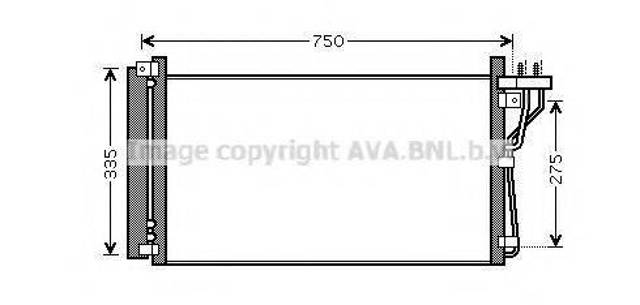 Радиатор кондиционера HY5184D AVA