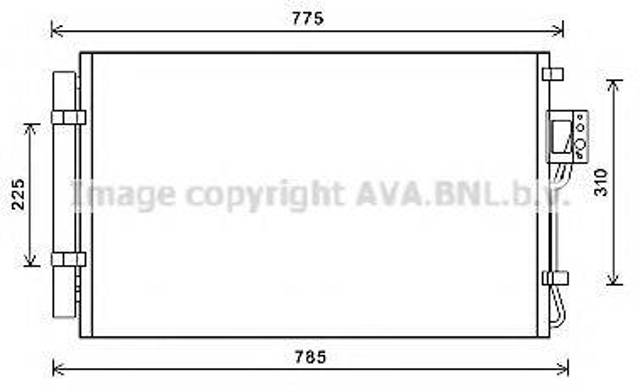 Радиатор охлаждения кондиционера HY5311D AVA