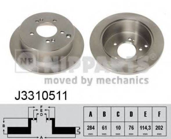 NIPPARTS J3310511 Тормозные диски в наличии Чернигов