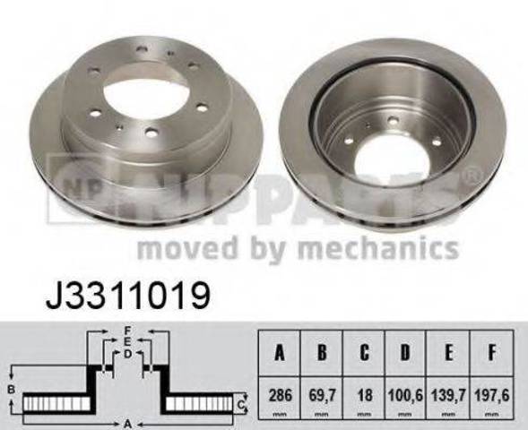 NIPPARTS J3311019 Тормозные диски в наличии Запорожье